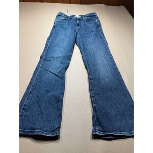 FRAME Le Crop Mini Boot Jeans Medium Wash Blue Cropped Bootcut Denim 27